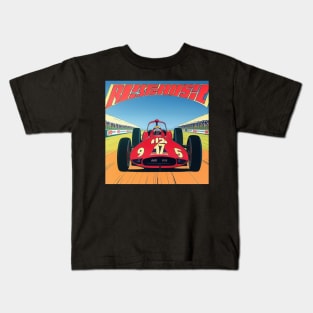 Vintage Finish Line F1 Racing Kids T-Shirt